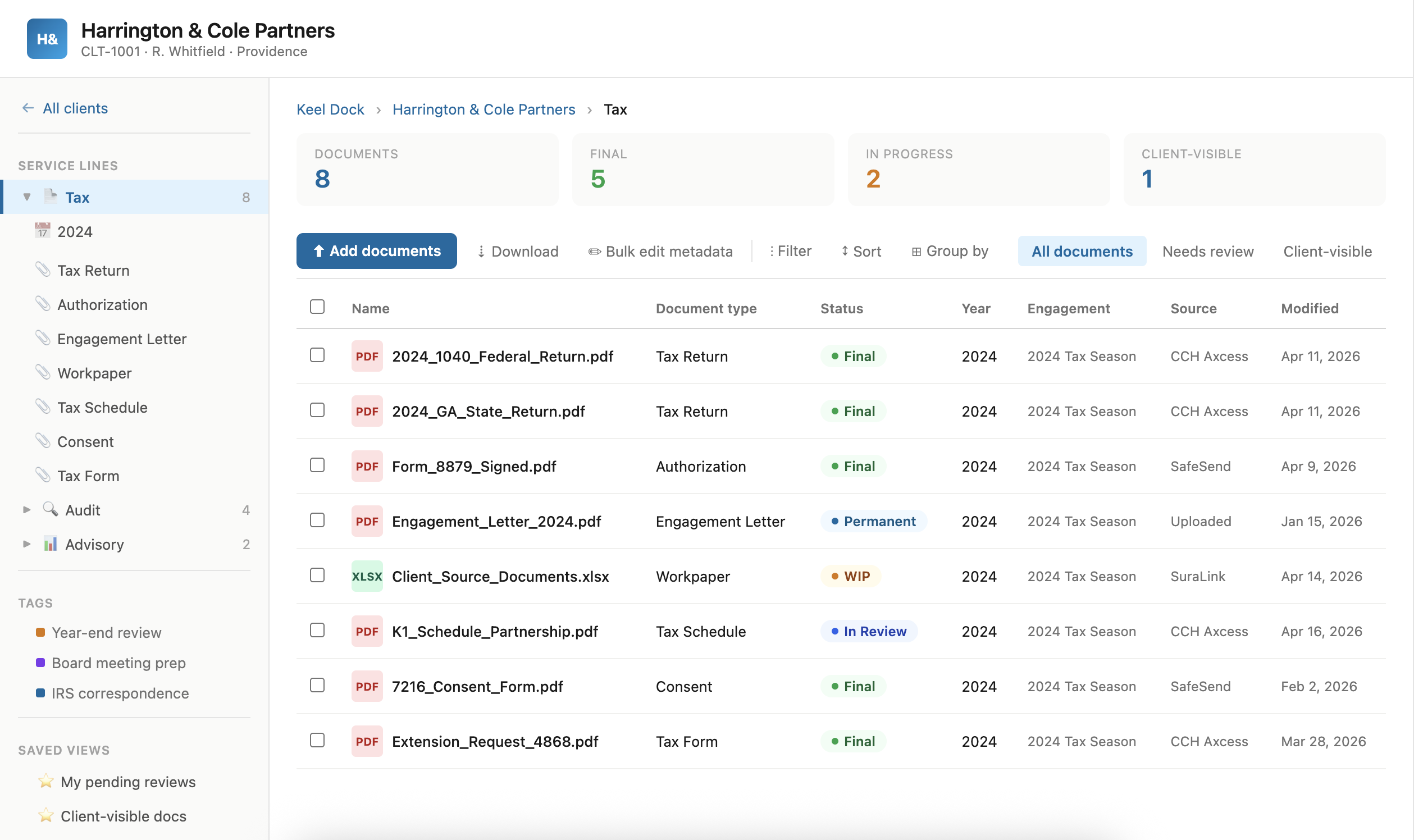Dock document management view in SharePoint